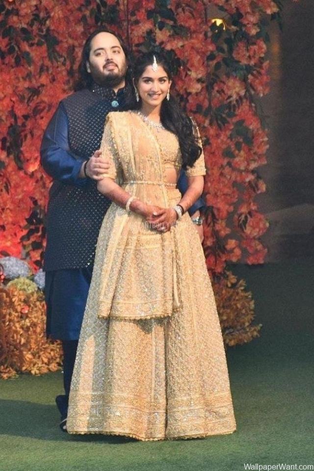 Radhika Merchant with Anant Ambani