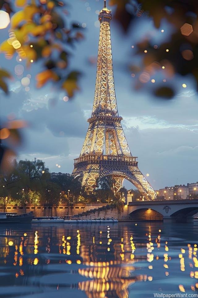 Eiffel Tower Wallpaper Night View