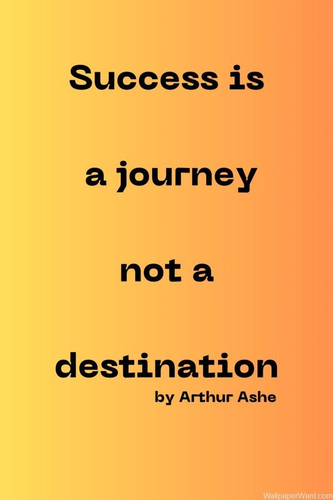 success is not a destinatrion