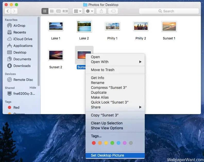 Change Wallpaper on Mac